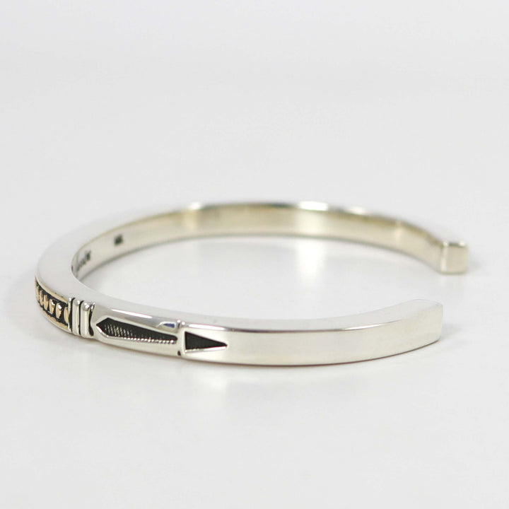 Gold on Silver Cuff by Jennifer Curtis - Garland's