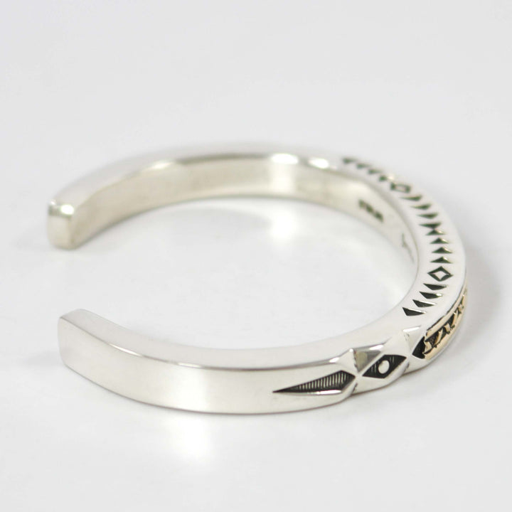 Gold on Silver Cuff by Jennifer Curtis - Garland's