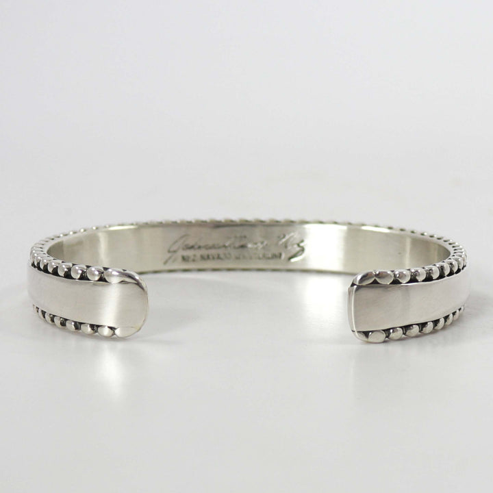 Gold on Silver Cuff by Johnathan Nez - Garland's