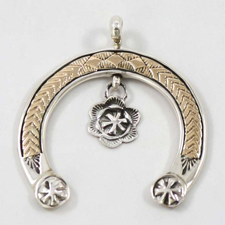 Gold on Silver Naja Pendant by Bruce Morgan - Garland's