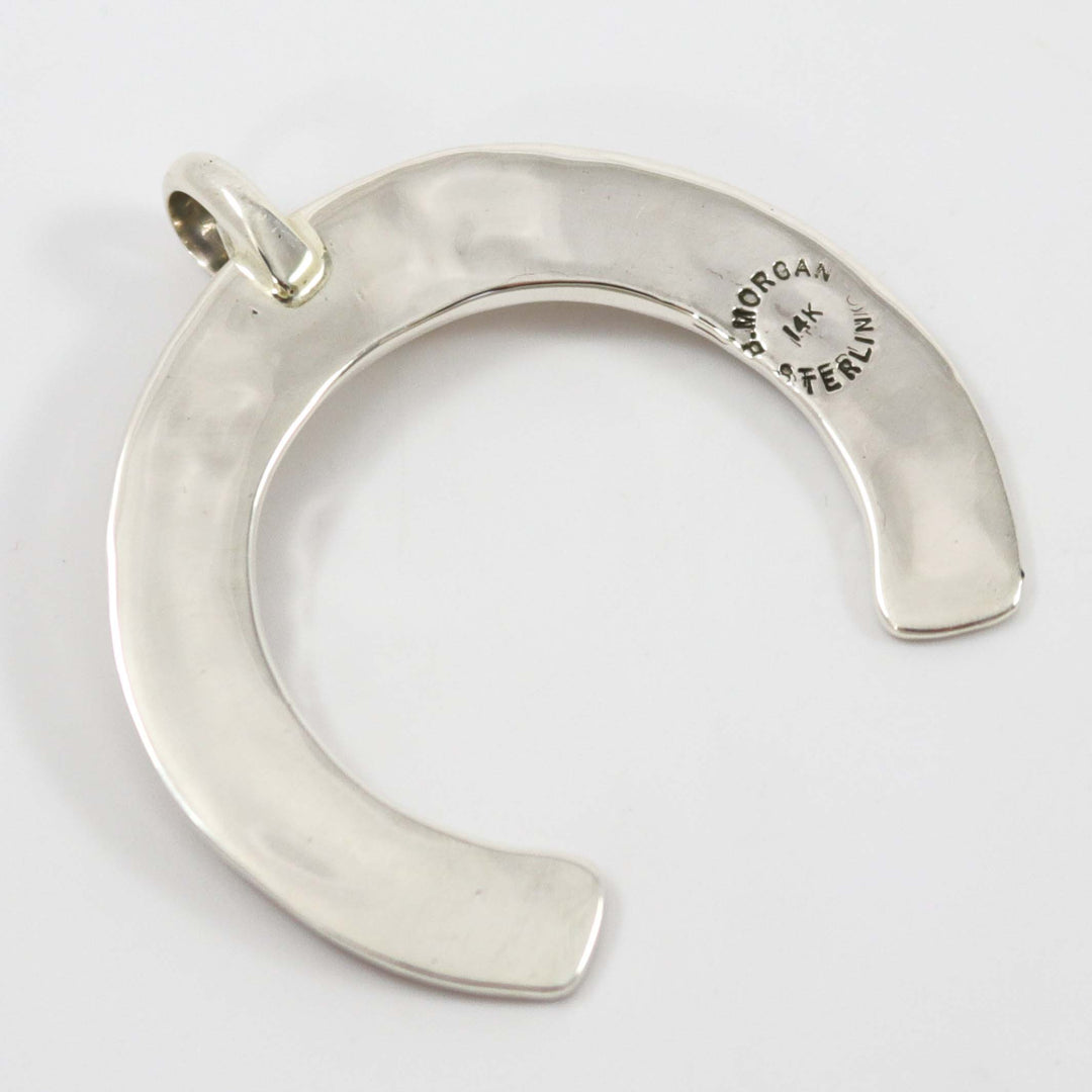 Gold on Silver Naja Pendant by Bruce Morgan - Garland's