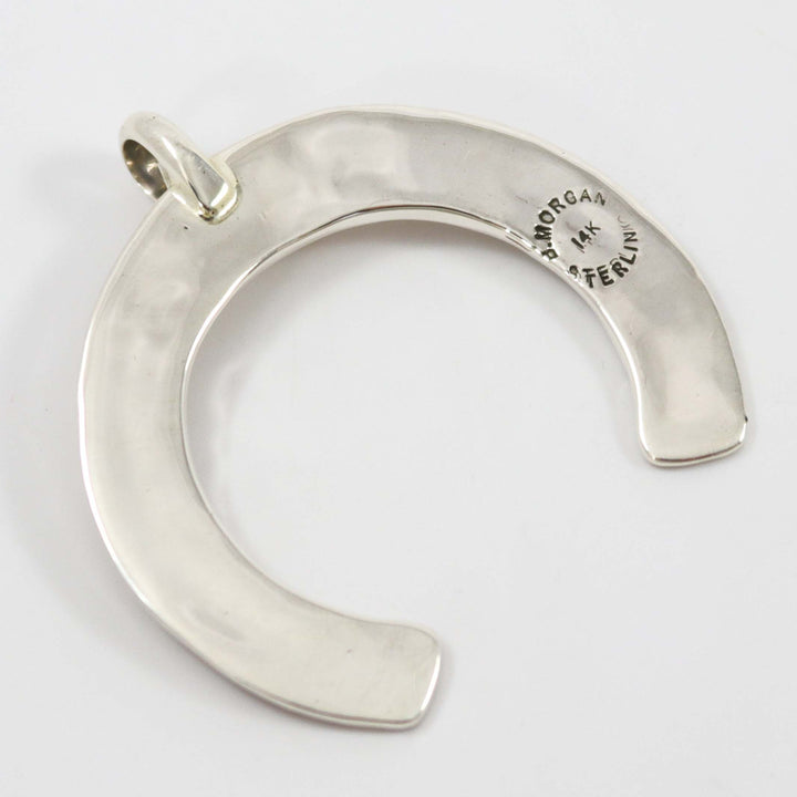 Gold on Silver Naja Pendant by Bruce Morgan - Garland's