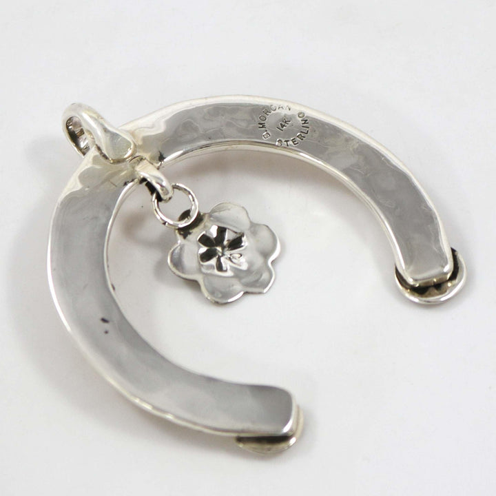Gold on Silver Naja Pendant by Bruce Morgan - Garland's