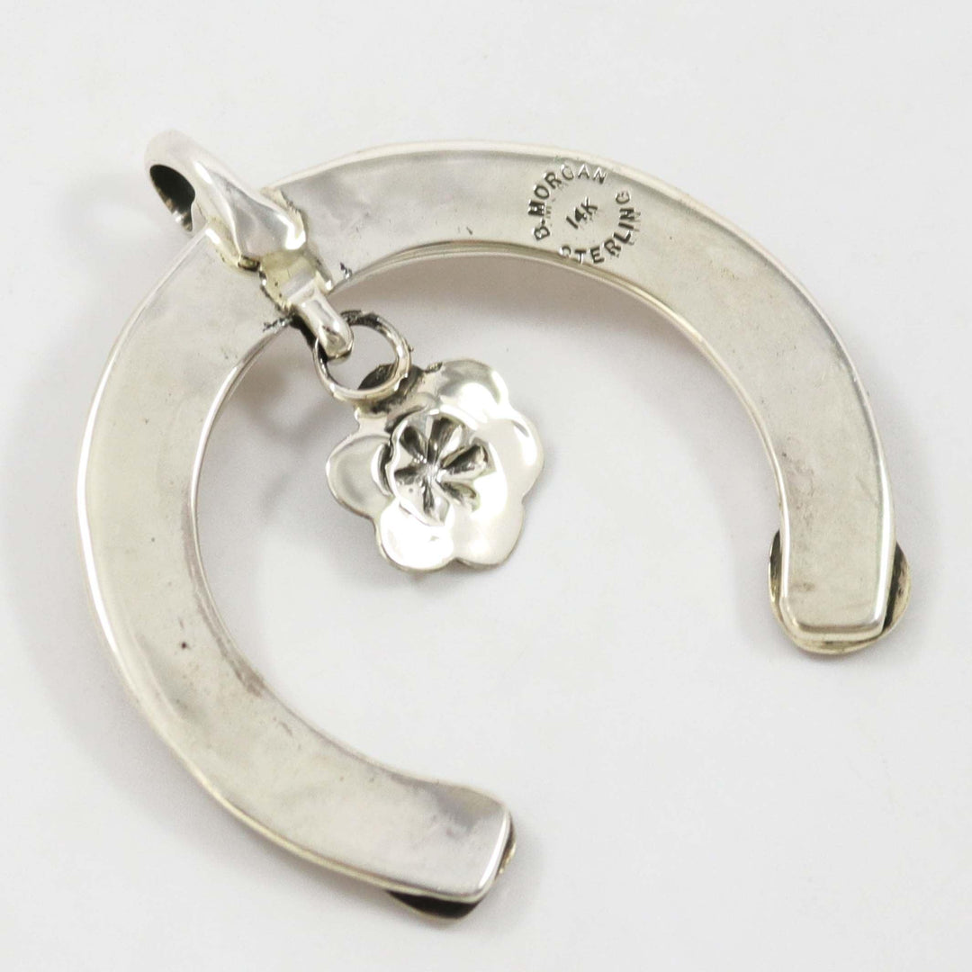 Gold on Silver Naja Pendant by Bruce Morgan - Garland's