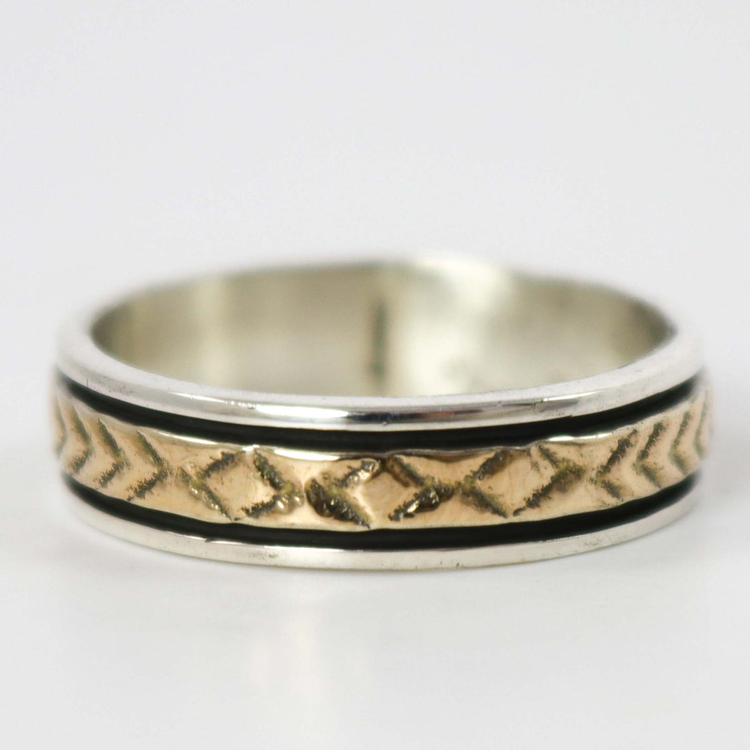 Gold on Silver Ring by Bruce Morgan - Garland's