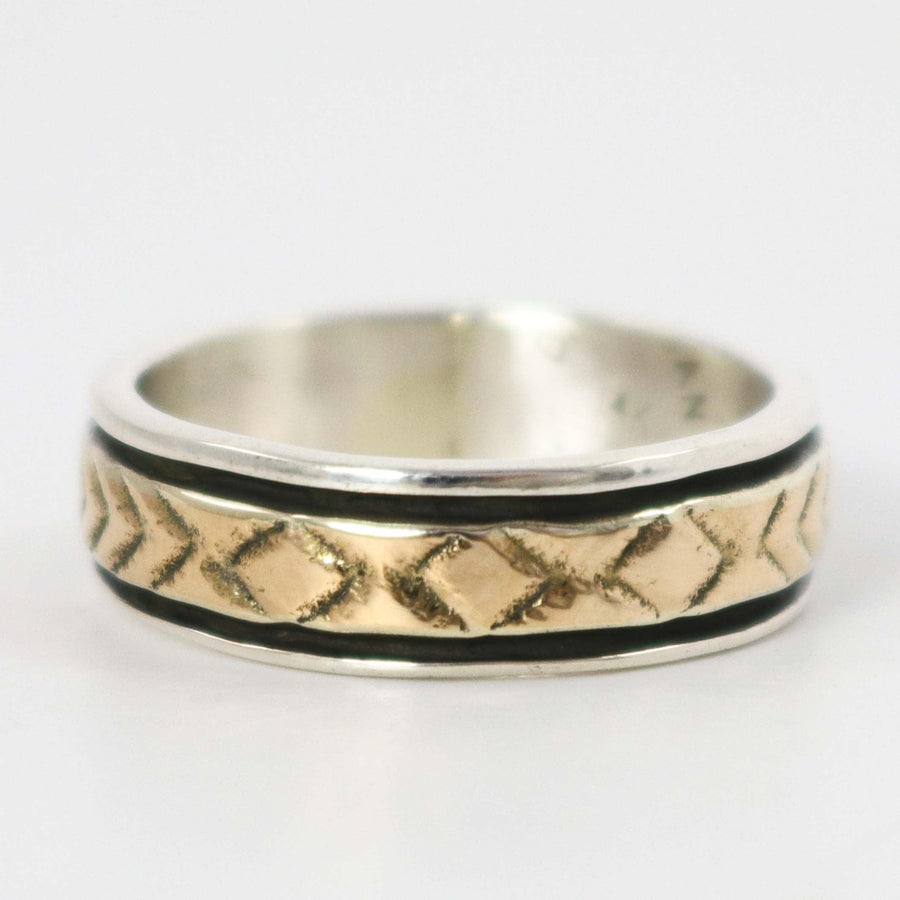 Gold on Silver Ring by Bruce Morgan - Garland's