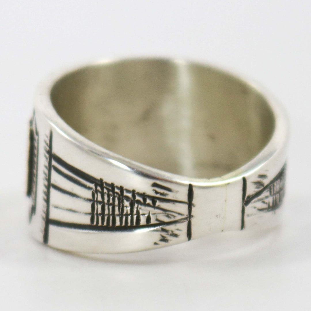 Gold on Silver Ring by Peter Nelson - Garland's