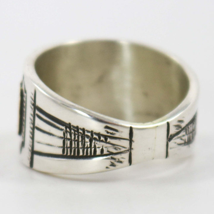 Gold on Silver Ring by Peter Nelson - Garland's