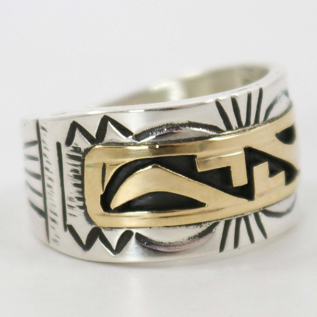 Gold on Silver Ring by Peter Nelson - Garland's