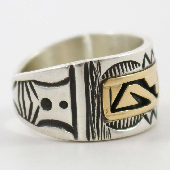 Gold on Silver Ring by Peter Nelson - Garland's