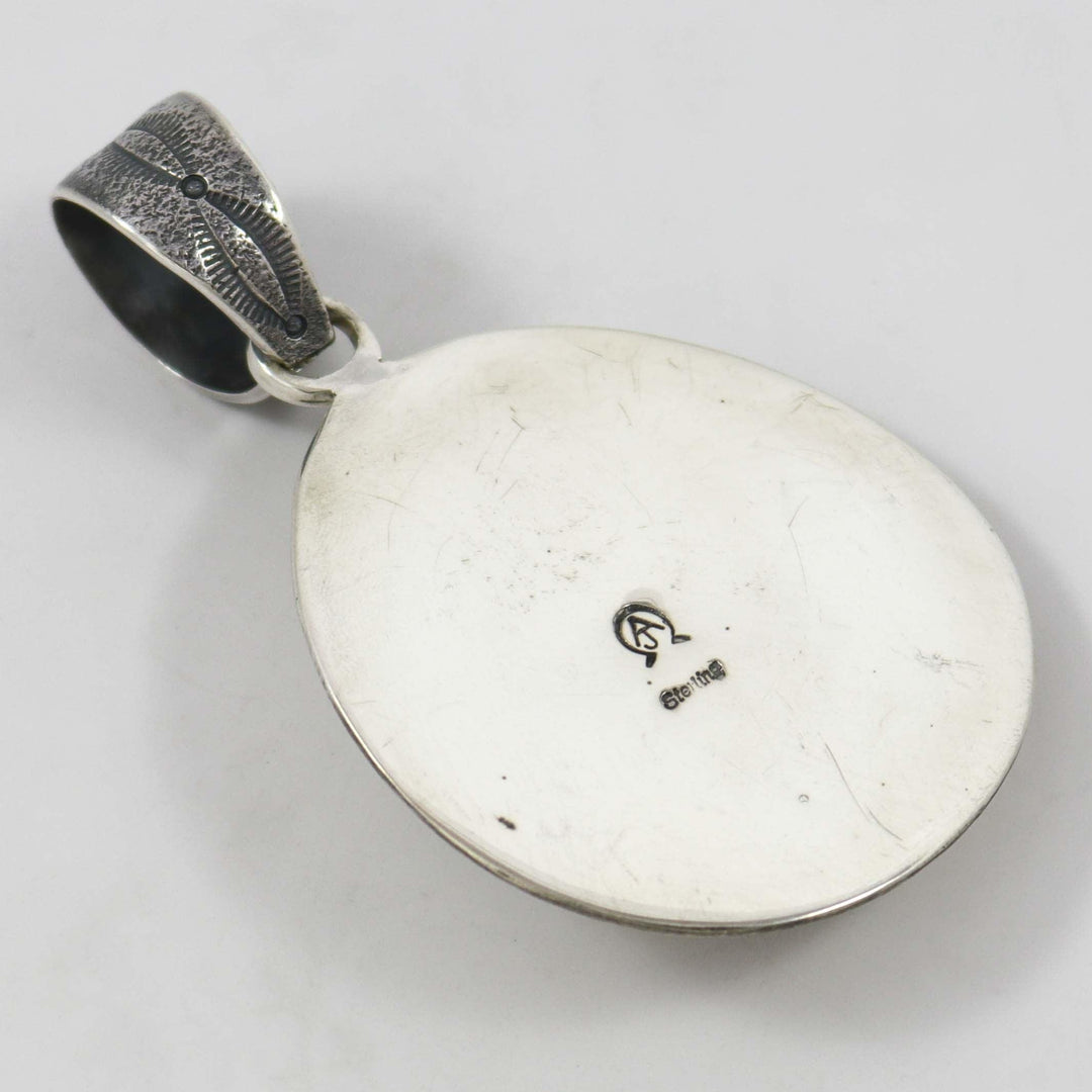 Golden Hills Turquoise Pendant by Al Joe - Garland's