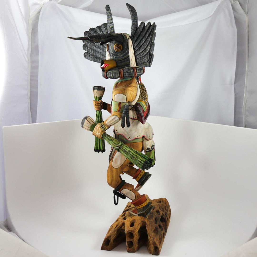 Great Horned Owl Kachina by Eric Roy - Garland's
