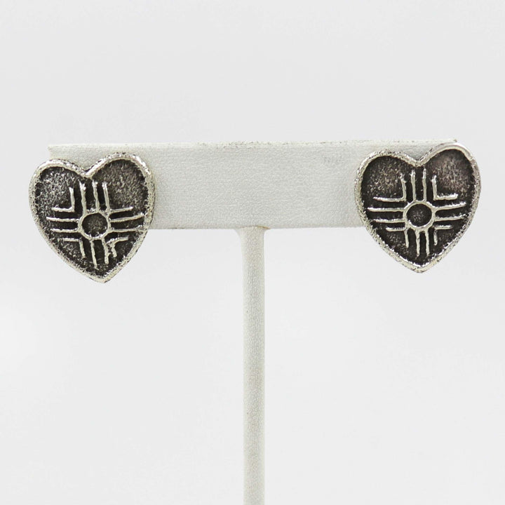 Heart Earrings by Cordell Pajarito - Garland's