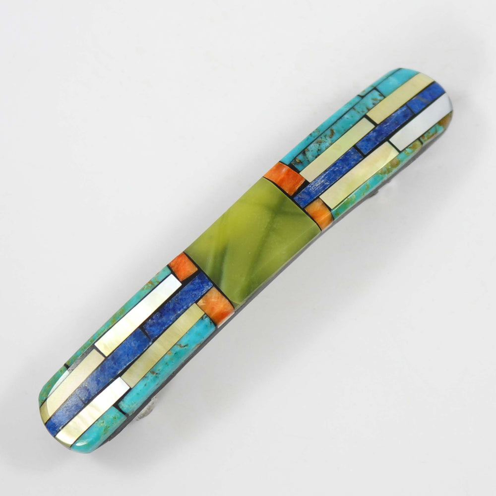 Inlay Barrette by Joe and Angie Reano - Garland's