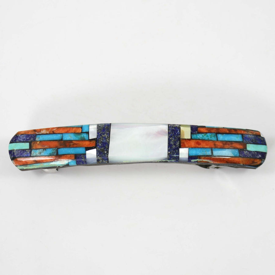 Inlay Barrette by Joe and Angie Reano - Garland's