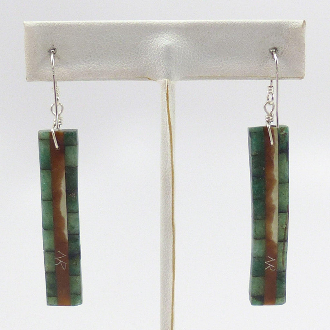 Inlay Earrings by Nick and Me-Wee Rosetta - Garland's