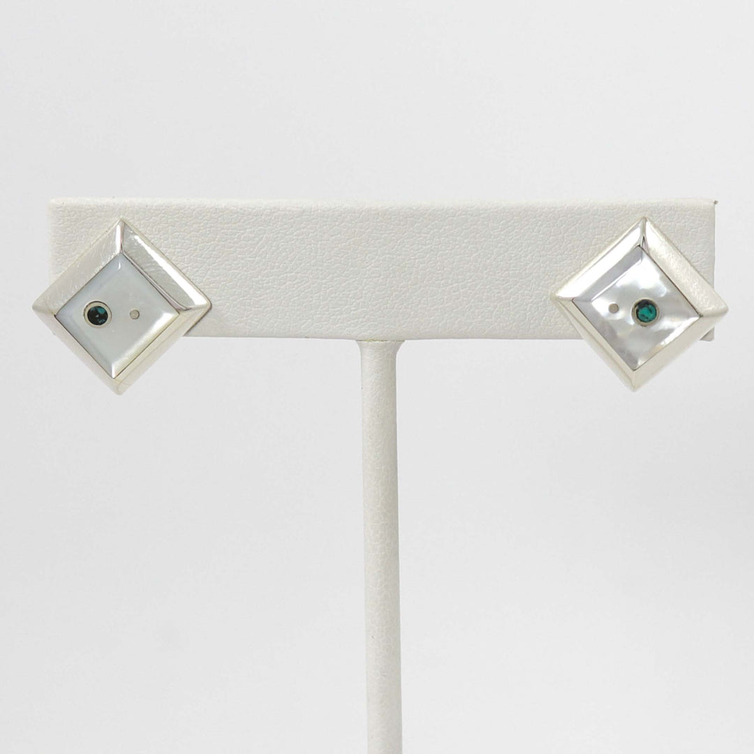 Inlay Earrings by Veronica Benally - Garland's