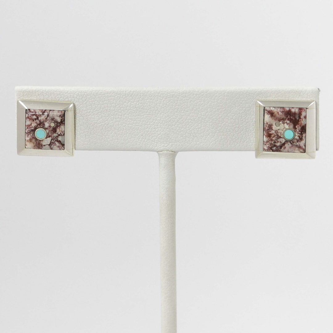 Inlay Earrings by Veronica Benally - Garland's