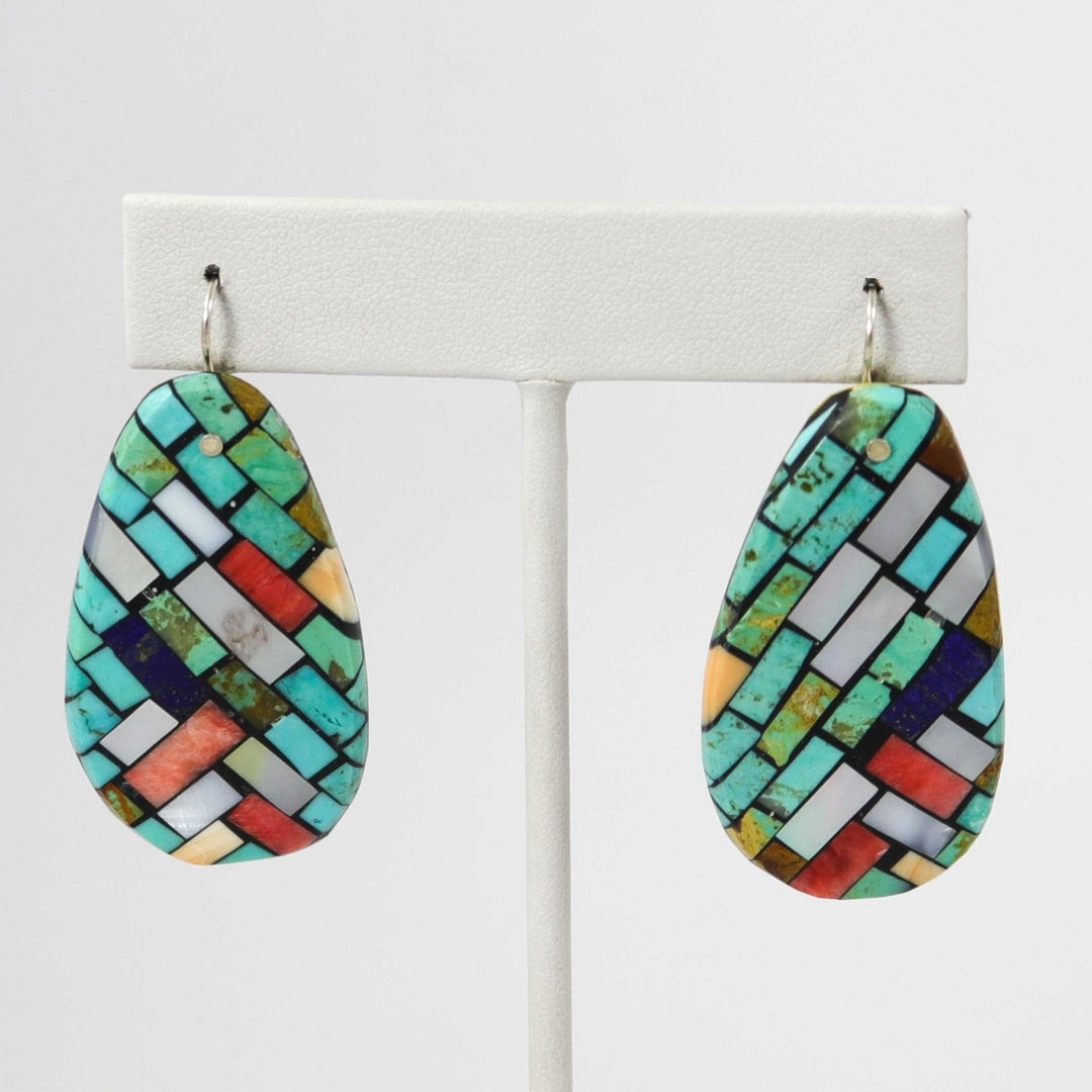 Inlay Shell Earrings by Charlene Reano - Garland's