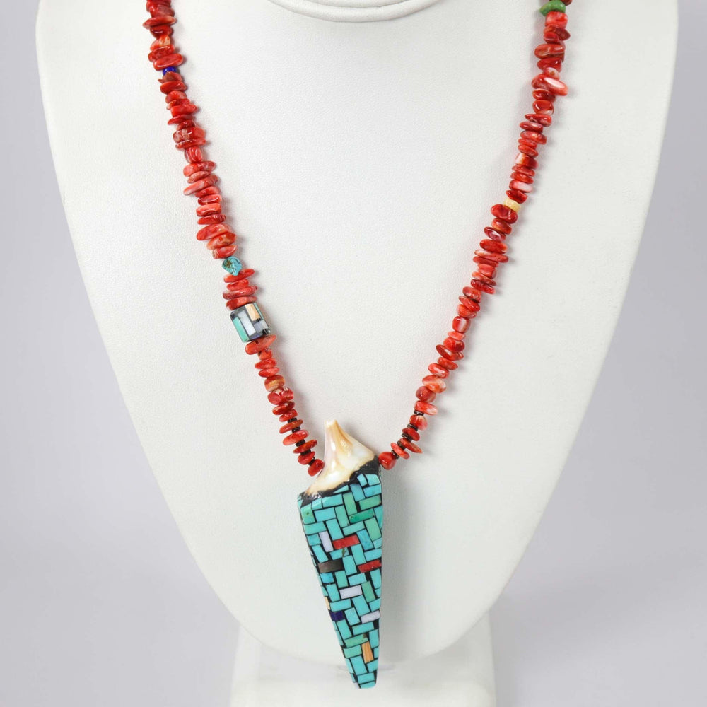 Inlay Shell Necklace by Charlene Reano - Garland's