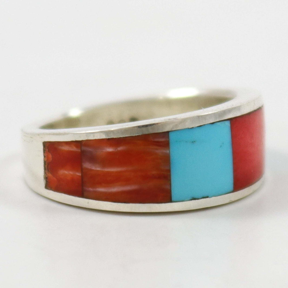 Kingman Turquoise and Spiny Ring by Noah Pfeffer - Garland's