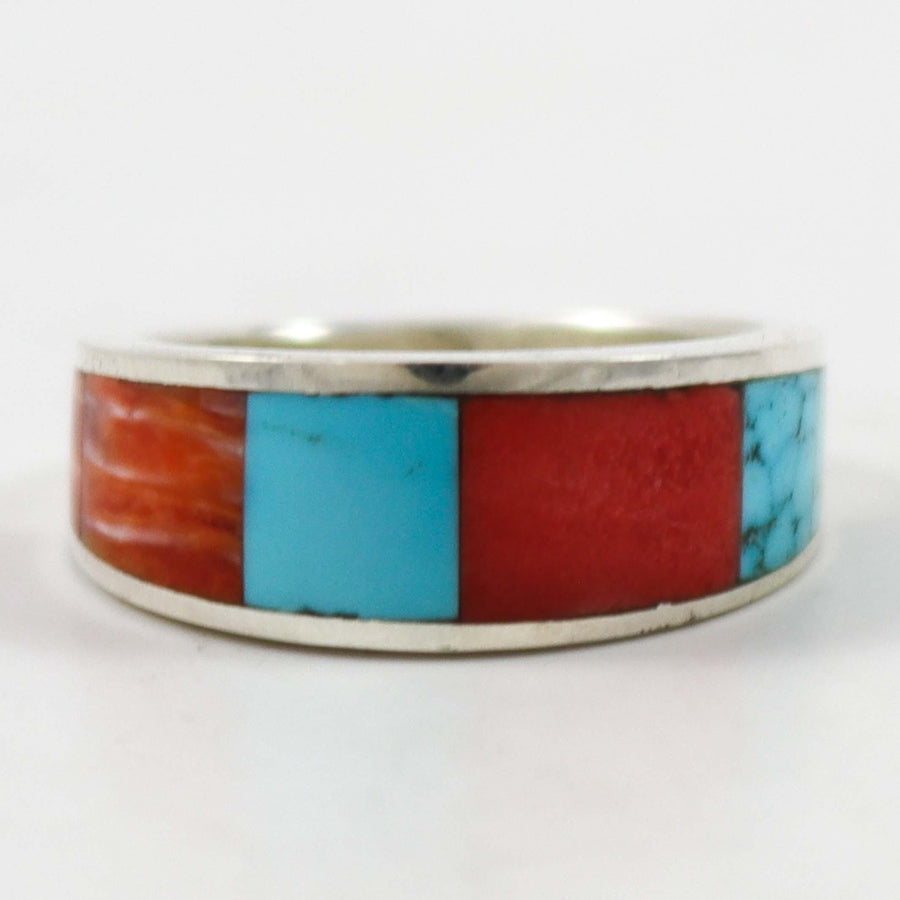 Kingman Turquoise and Spiny Ring by Noah Pfeffer - Garland's