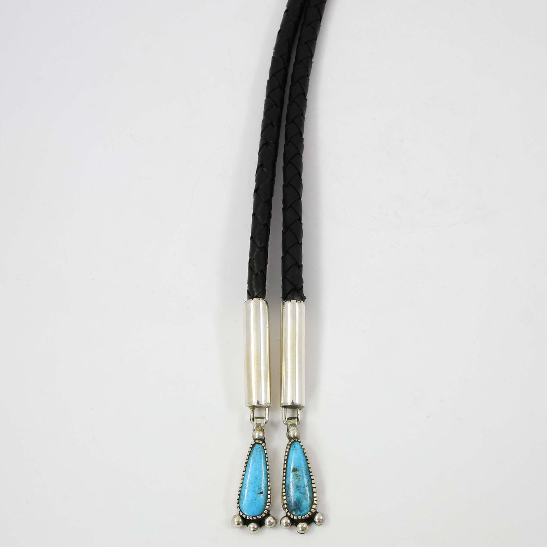 Kingman Turquoise Bola Tie by Billy Betoney - Garland's