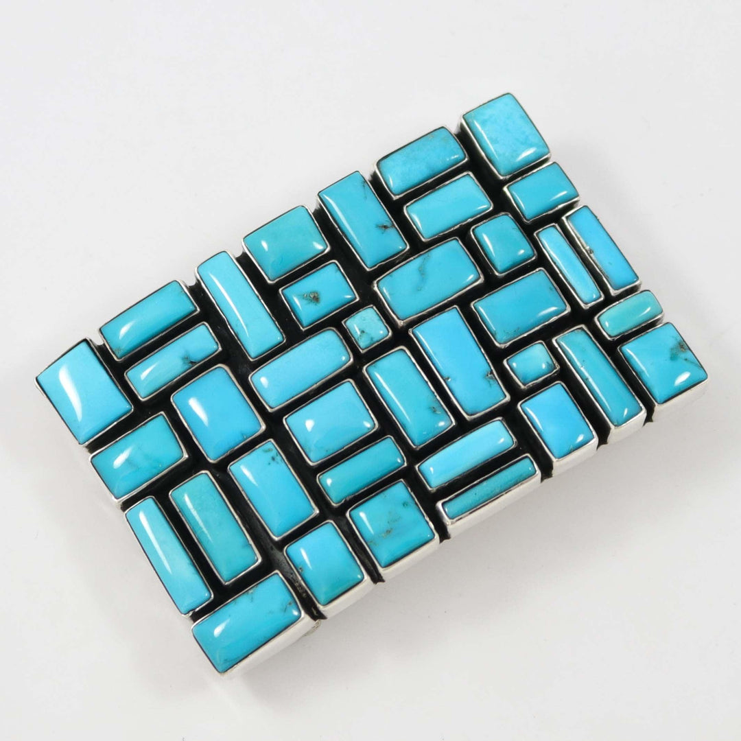 Kingman Turquoise Buckle by Dee Nez - Garland's