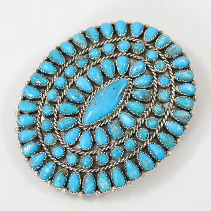 Kingman Turquoise Buckle by Fannie Begay - Garland's