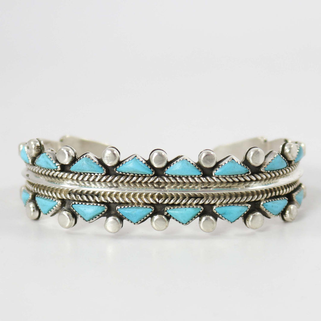 Kingman Turquoise Cuff by Billy Betoney - Garland's