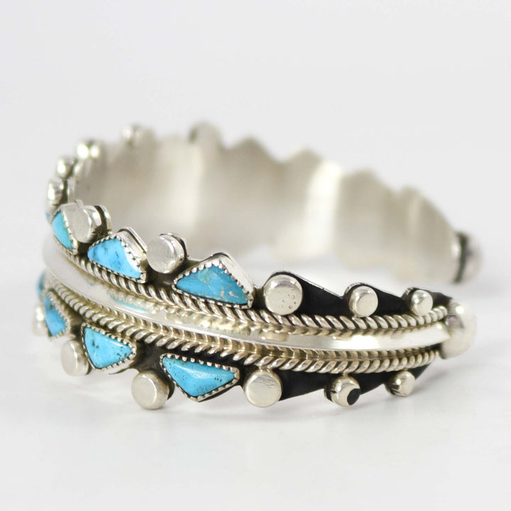 Kingman Turquoise Cuff by Billy Betoney - Garland's