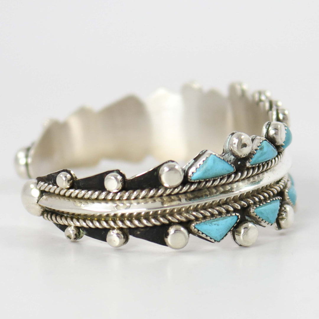 Kingman Turquoise Cuff by Billy Betoney - Garland's