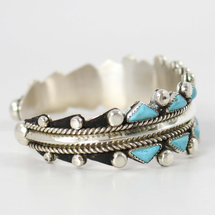 Kingman Turquoise Cuff by Billy Betoney - Garland's