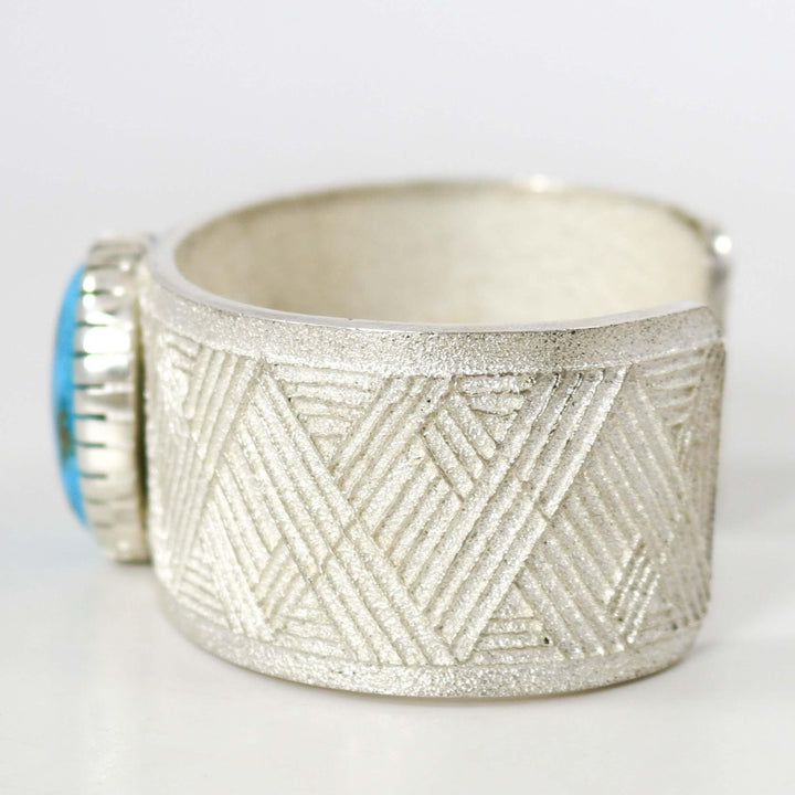 Kingman Turquoise Cuff by Carlos Dougi - Garland's