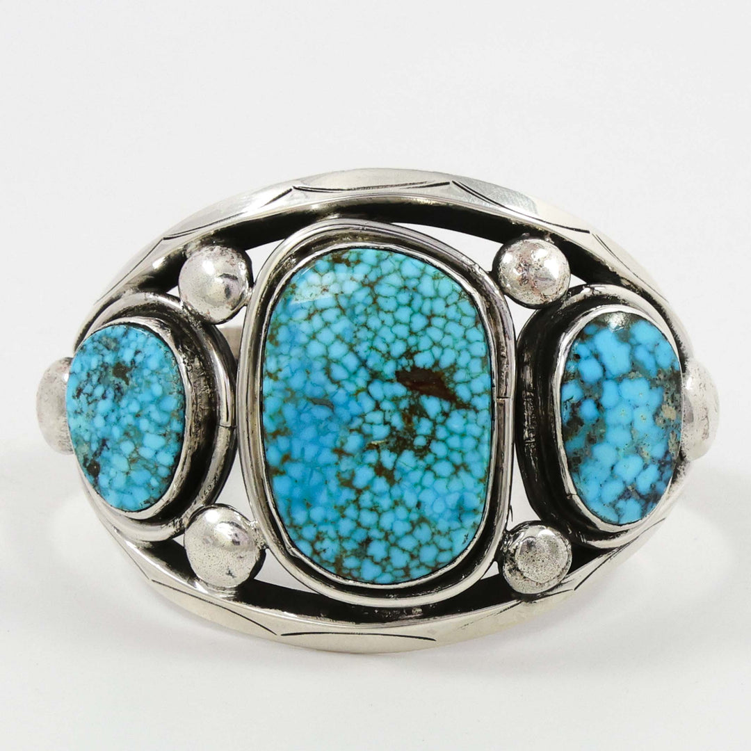 Kingman Turquoise Cuff by Clarissa and Vernon Hale - Garland's