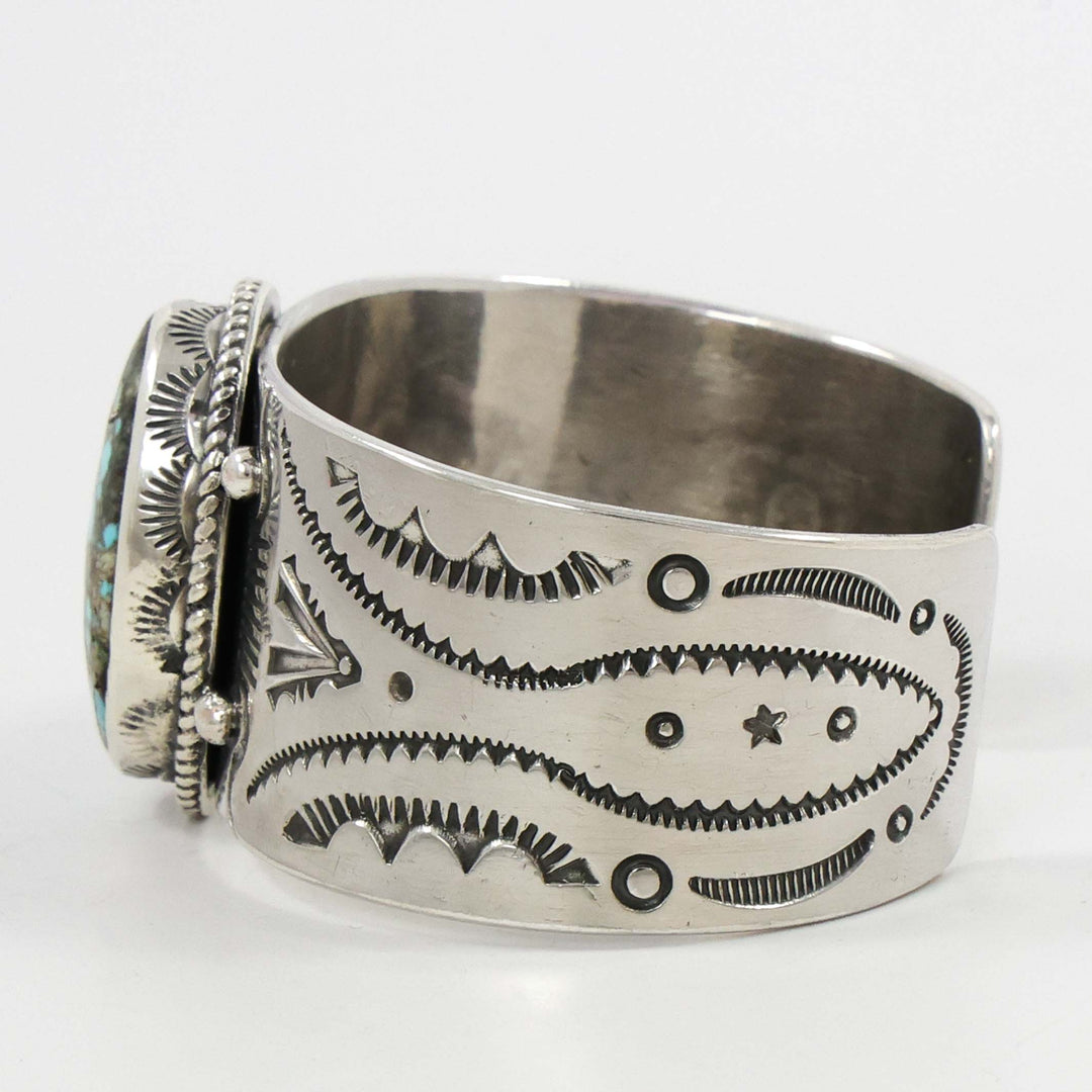 Kingman Turquoise Cuff by Clarissa and Vernon Hale - Garland's
