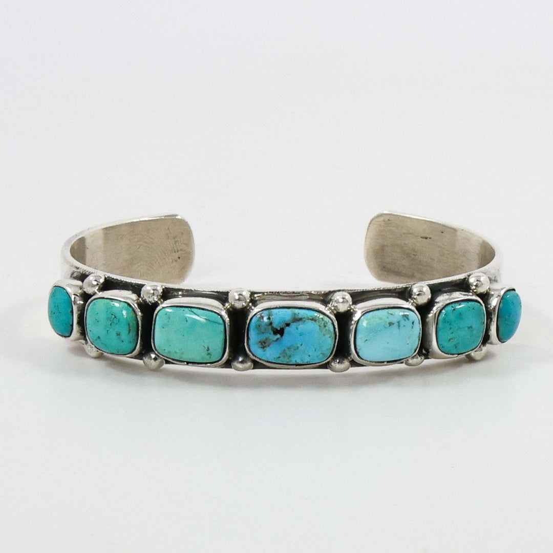 Kingman Turquoise Cuff by Clarissa and Vernon Hale - Garland's