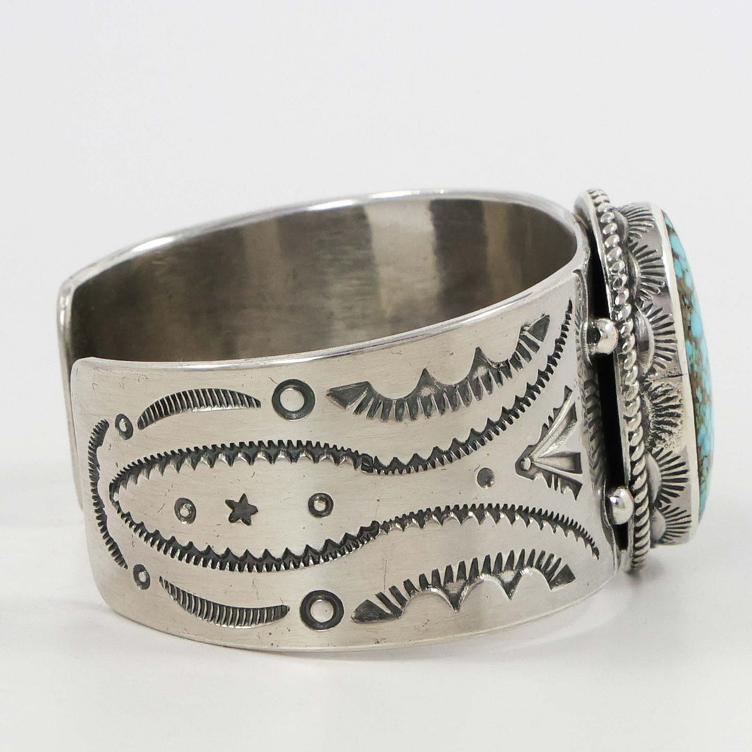 Kingman Turquoise Cuff by Clarissa and Vernon Hale - Garland's