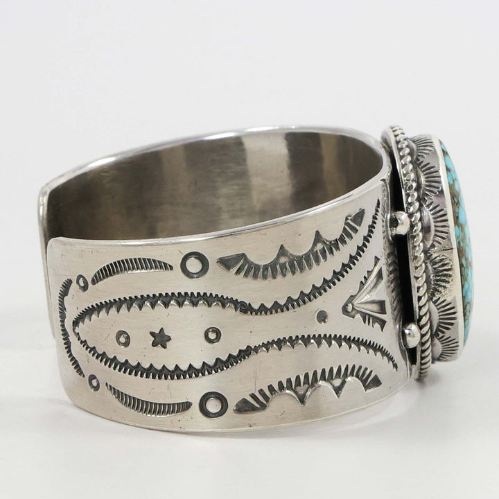 Kingman Turquoise Cuff by Clarissa and Vernon Hale - Garland's