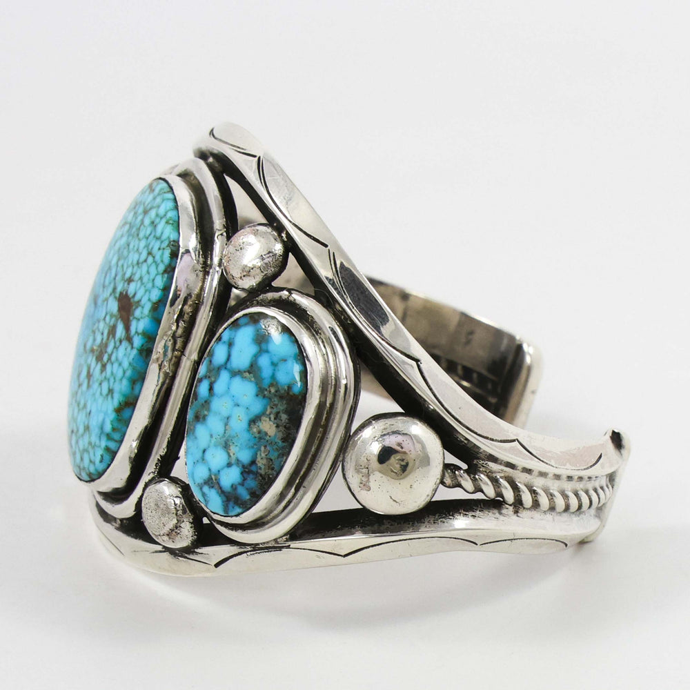 Kingman Turquoise Cuff by Clarissa and Vernon Hale - Garland's