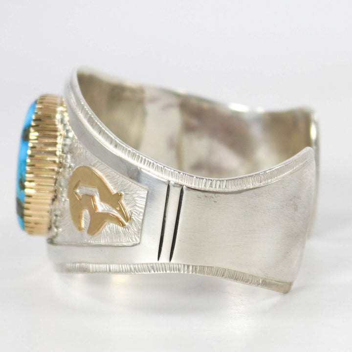 Kingman Turquoise Cuff by Dina Huntinghorse - Garland's