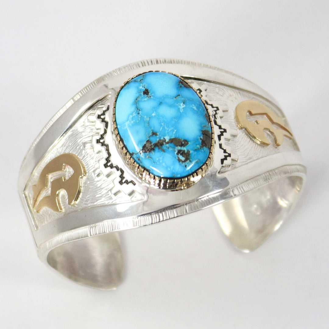 Kingman Turquoise Cuff by Dina Huntinghorse - Garland's