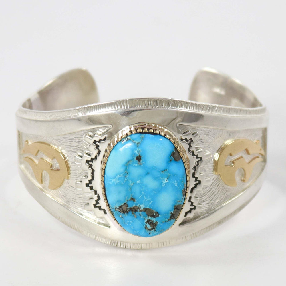 Kingman Turquoise Cuff by Dina Huntinghorse - Garland's