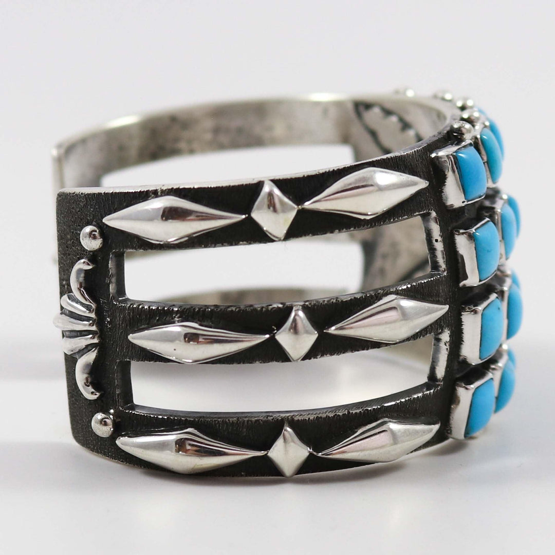Kingman Turquoise Cuff by Ernest Rangel - Garland's