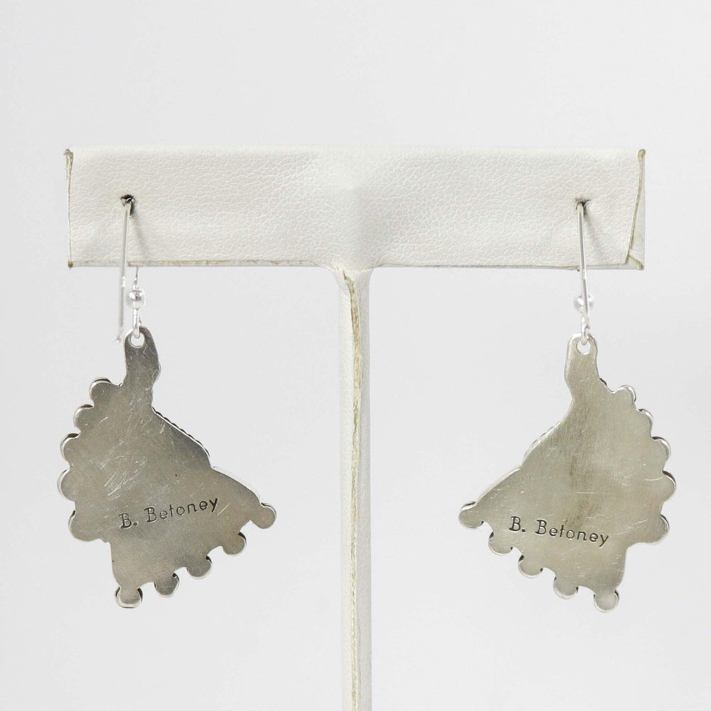 Kingman Turquoise Earrings by Billy Betoney - Garland's