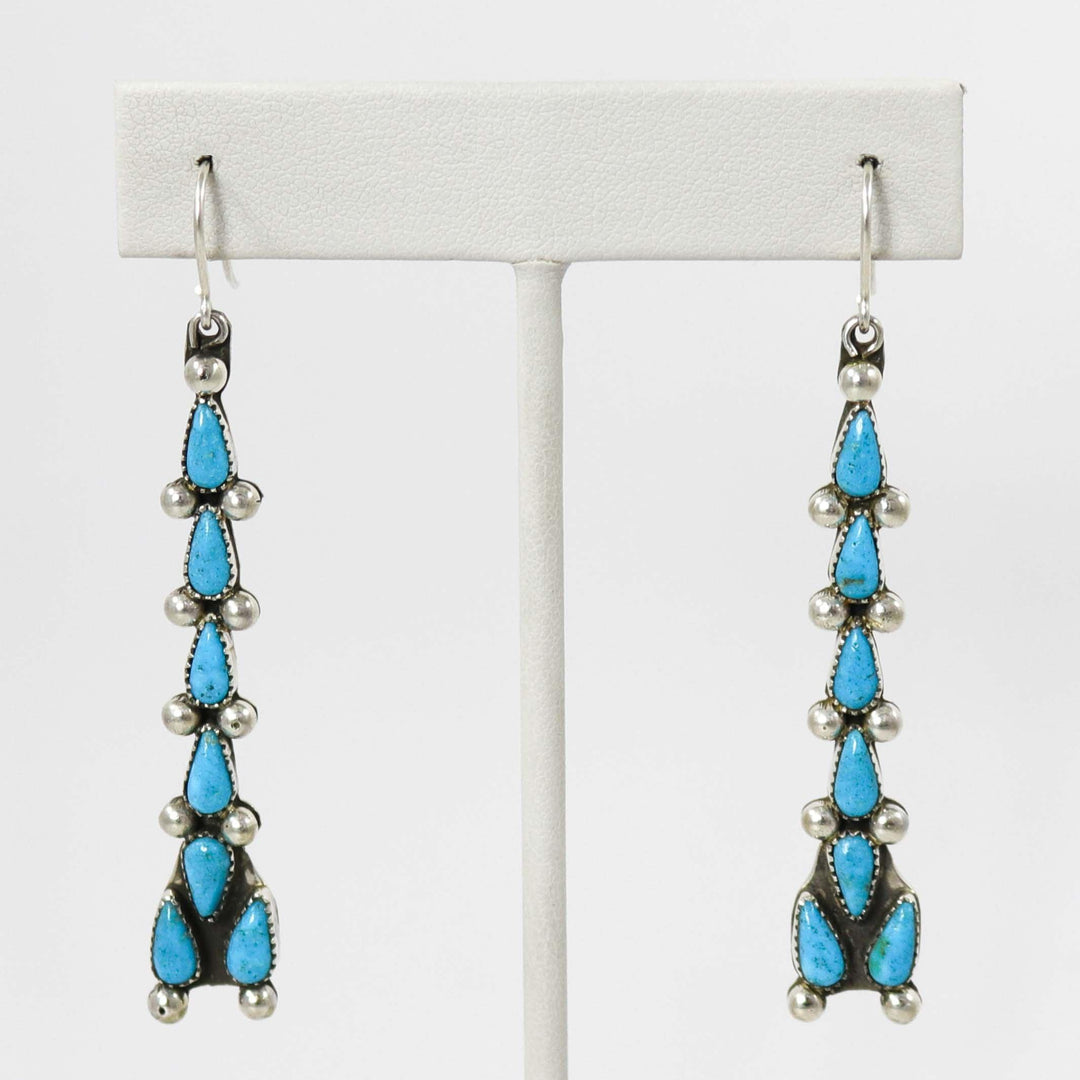 Kingman Turquoise Earrings by Billy Betoney - Garland's