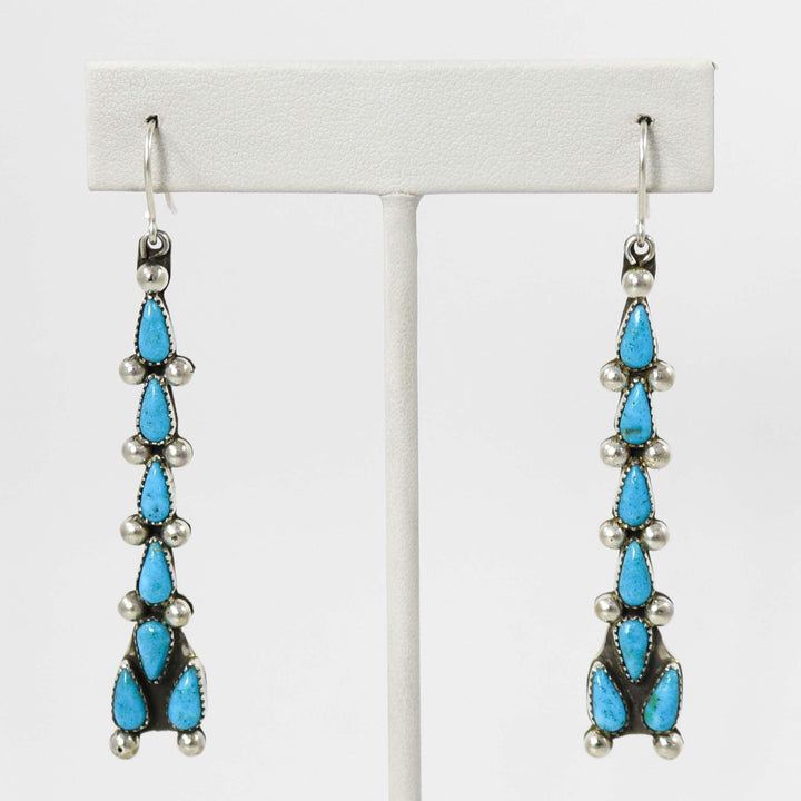 Kingman Turquoise Earrings by Billy Betoney - Garland's