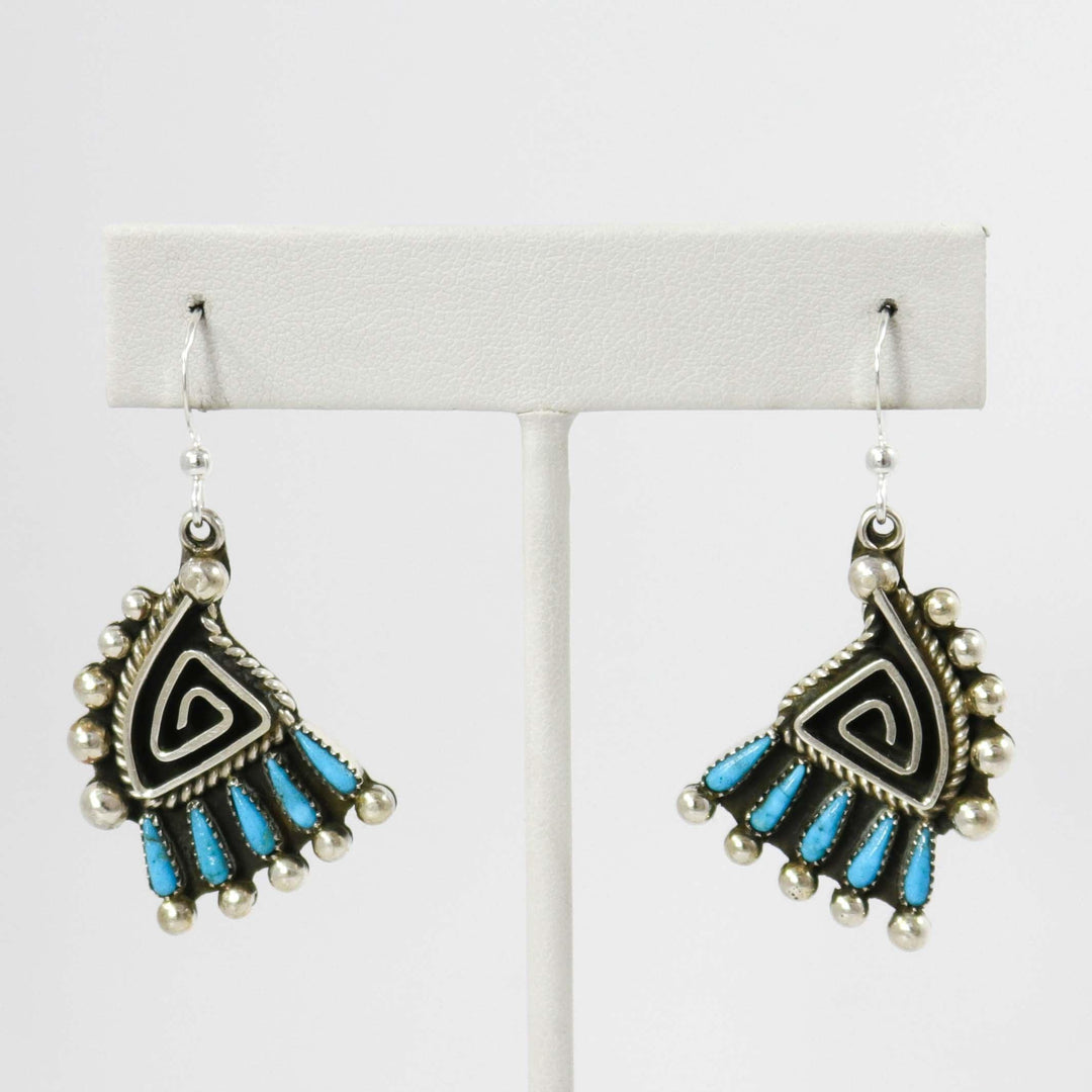 Kingman Turquoise Earrings by Billy Betoney - Garland's