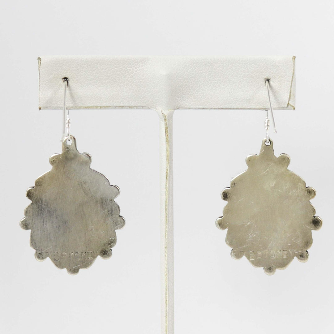 Kingman Turquoise Earrings by Billy Betoney - Garland's