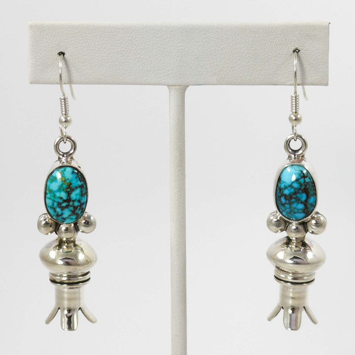 Kingman Turquoise Earrings by Bryan Joe - Garland's
